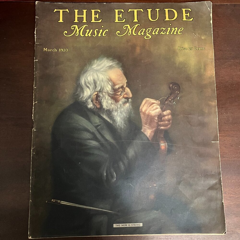 Vintage The Etude Music Magazine March 1933